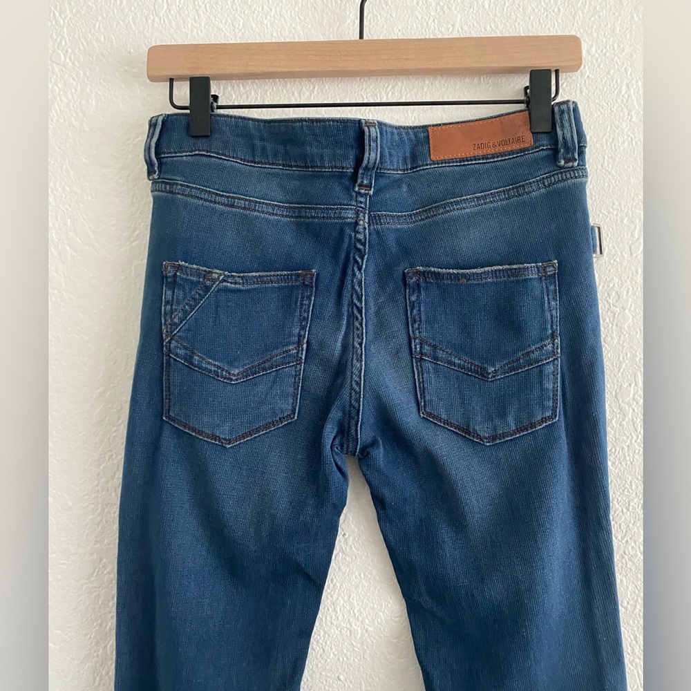 Zadig & Voltaire Mid Rise Bootcut Jean 30”inseam size 24 Long